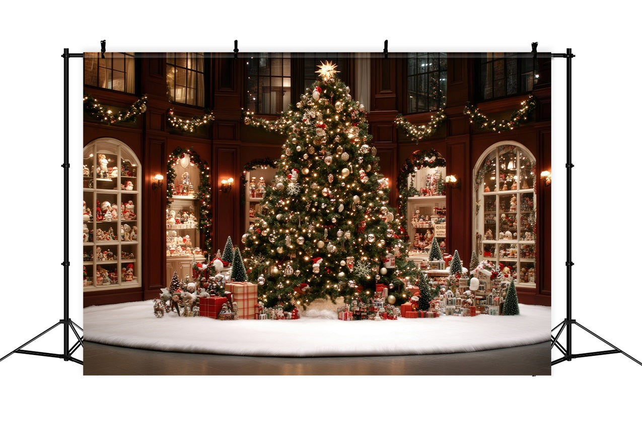 Christmas Tree Photo Backdrop Lavish Celebration Backdrop BRP11-204