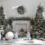 Growing Christmas Tree Backdrop Frosted Hearth Setting Backdrop BRP11-208