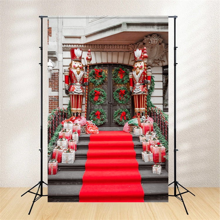 Christmas Party Backdrop Nutcracker Entrance Decor Backdrop BRP11-236