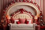 Christmas Themed Backdrops Bedroom Scene Ornaments Backdrop BRP11-247