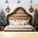 Christmas Headboard Backdrop Trees Bedroom Decor Backdrop BRP11-250