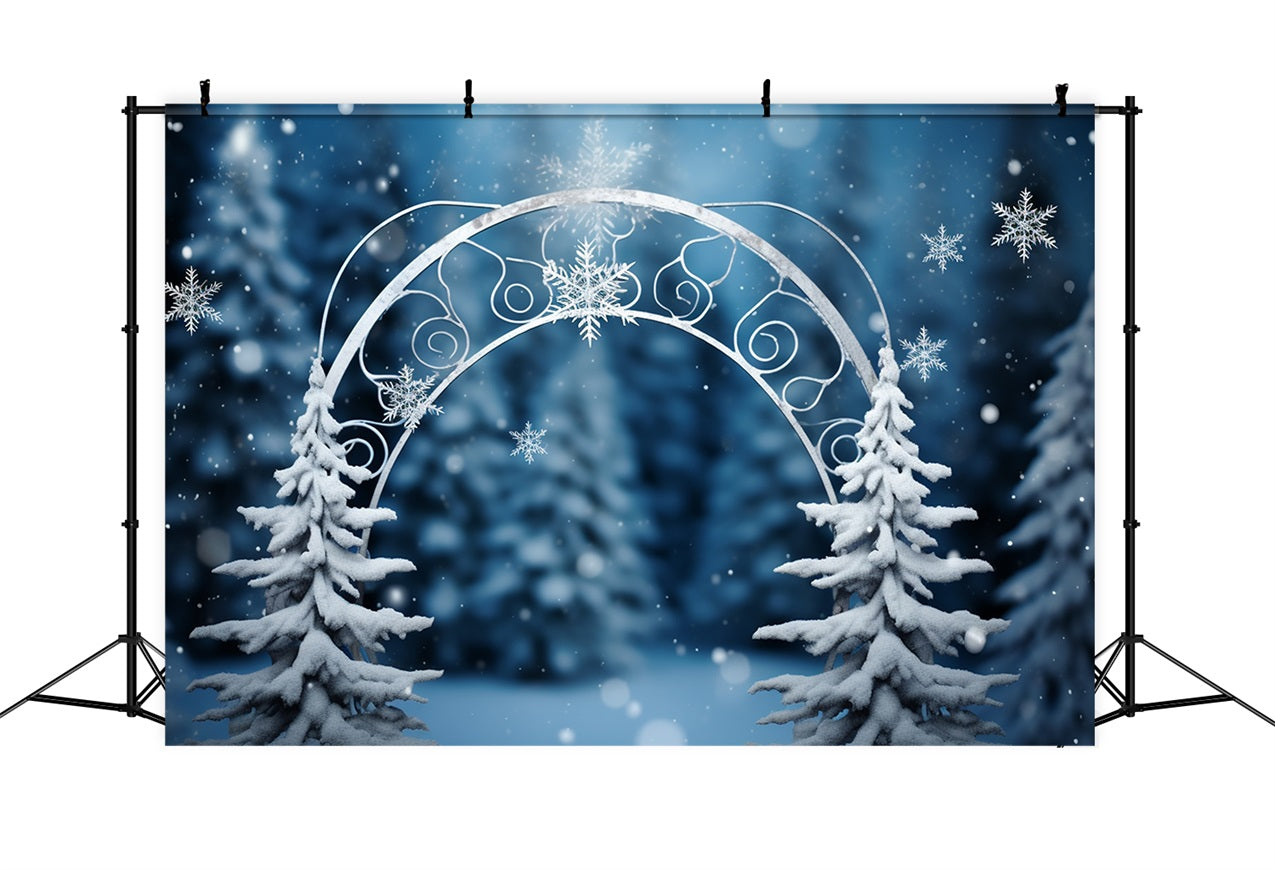 Winter Wonderland Backdrop Enchanted Forest Arch Backdrop BRP11-262