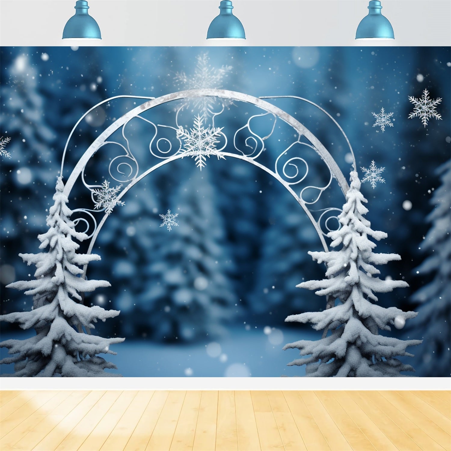 Winter Wonderland Backdrop Enchanted Forest Arch Backdrop BRP11-262