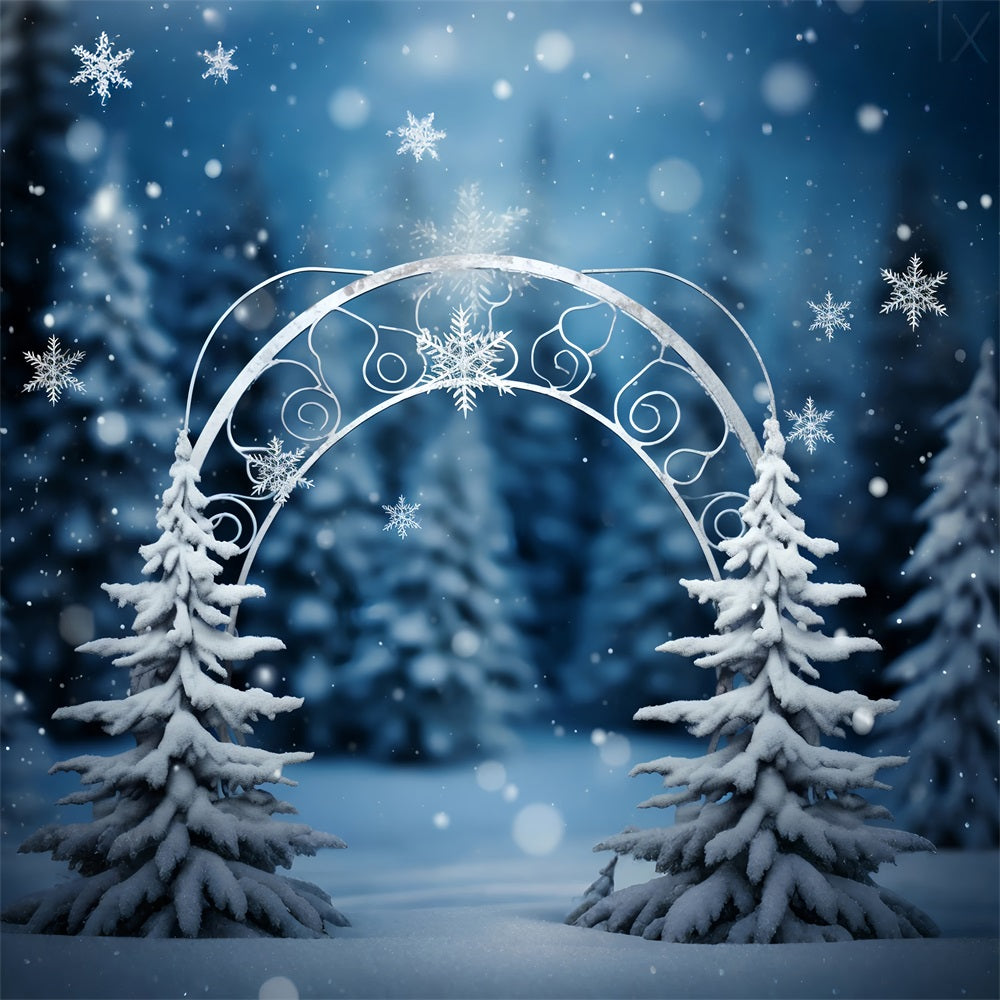 Winter Wonderland Backdrop Enchanted Forest Arch Backdrop BRP11-262