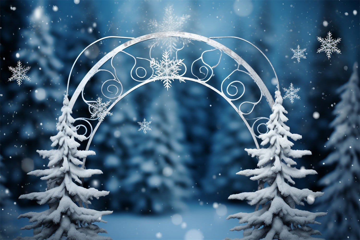 Winter Wonderland Backdrop Enchanted Forest Arch Backdrop BRP11-262