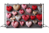 Backdrop For Valentines Day Hearts Bow Accent Backdrop BRP11-297