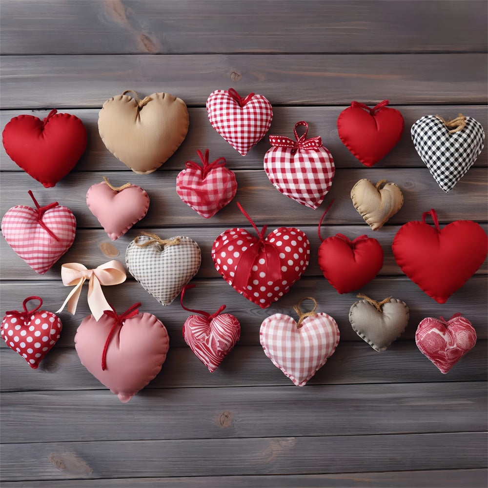 Backdrop For Valentines Day Hearts Bow Accent Backdrop BRP11-297