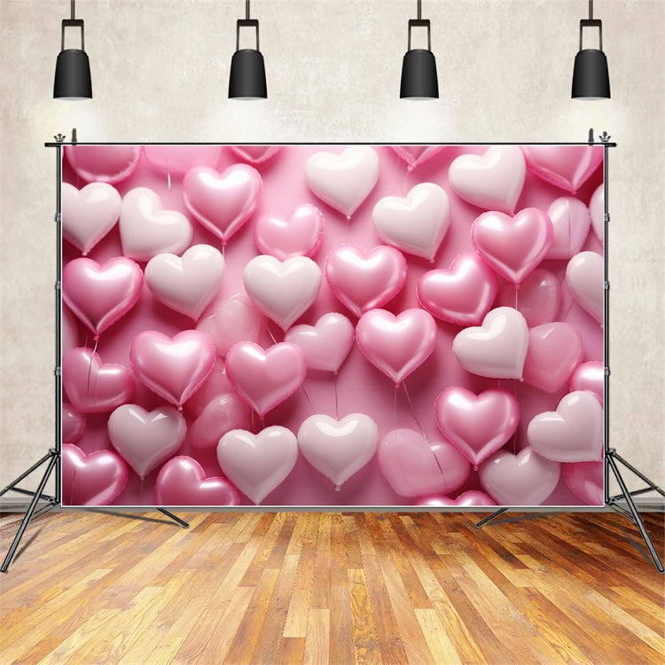 Backdrop Valentine Heart Balloon Arrangement Backdrop BRP11-299