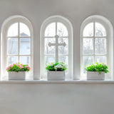 Easter Picture Backdrops Window Decor Floral Cross Backdrop BRP11-328