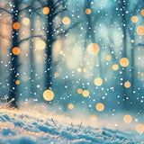 Winter Backdrops Dreamy Light Snowfall Forest Backdrop BRP11-33