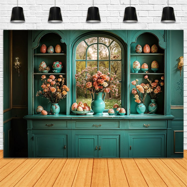 Easter Backdrop Pictures Kitchen Cabinet Egg Decor Backdrop BRP11-346