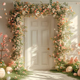 Happy Easter Backdrops Egg Blooming Flower Arch Backdrop BRP11-349