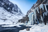 Winter Scene Backdrops Majestic Ice-Covered Waterfall Backdrop BRP11-36