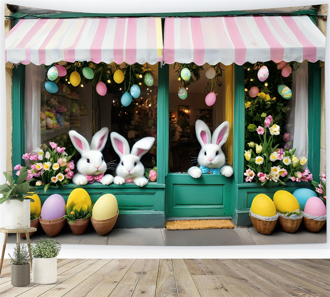 Easter Backdrop Ideas Tulips Window Bunny Backdrop BRP11-371