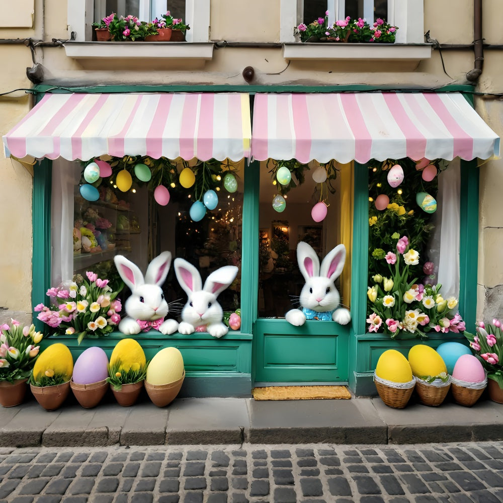 Easter Backdrop Ideas Tulips Window Bunny Backdrop BRP11-371