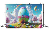 Easter Egg Backdrop Fantasy Meadow Rainbow Backdrop BRP11-373