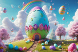 Easter Egg Backdrop Fantasy Meadow Rainbow Backdrop BRP11-373