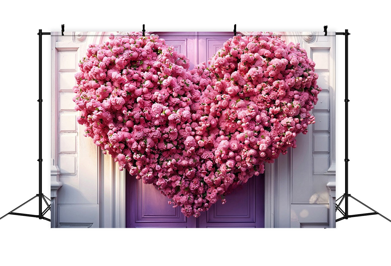 Backdrops For Valentine's Day Giant Heart Floral Backdrop BRP11-439