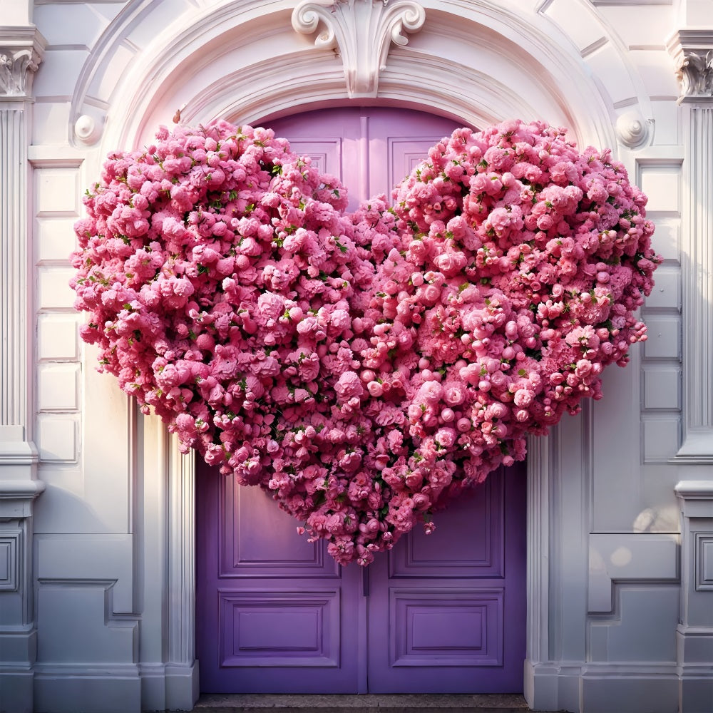 Backdrops For Valentine's Day Giant Heart Floral Backdrop BRP11-439