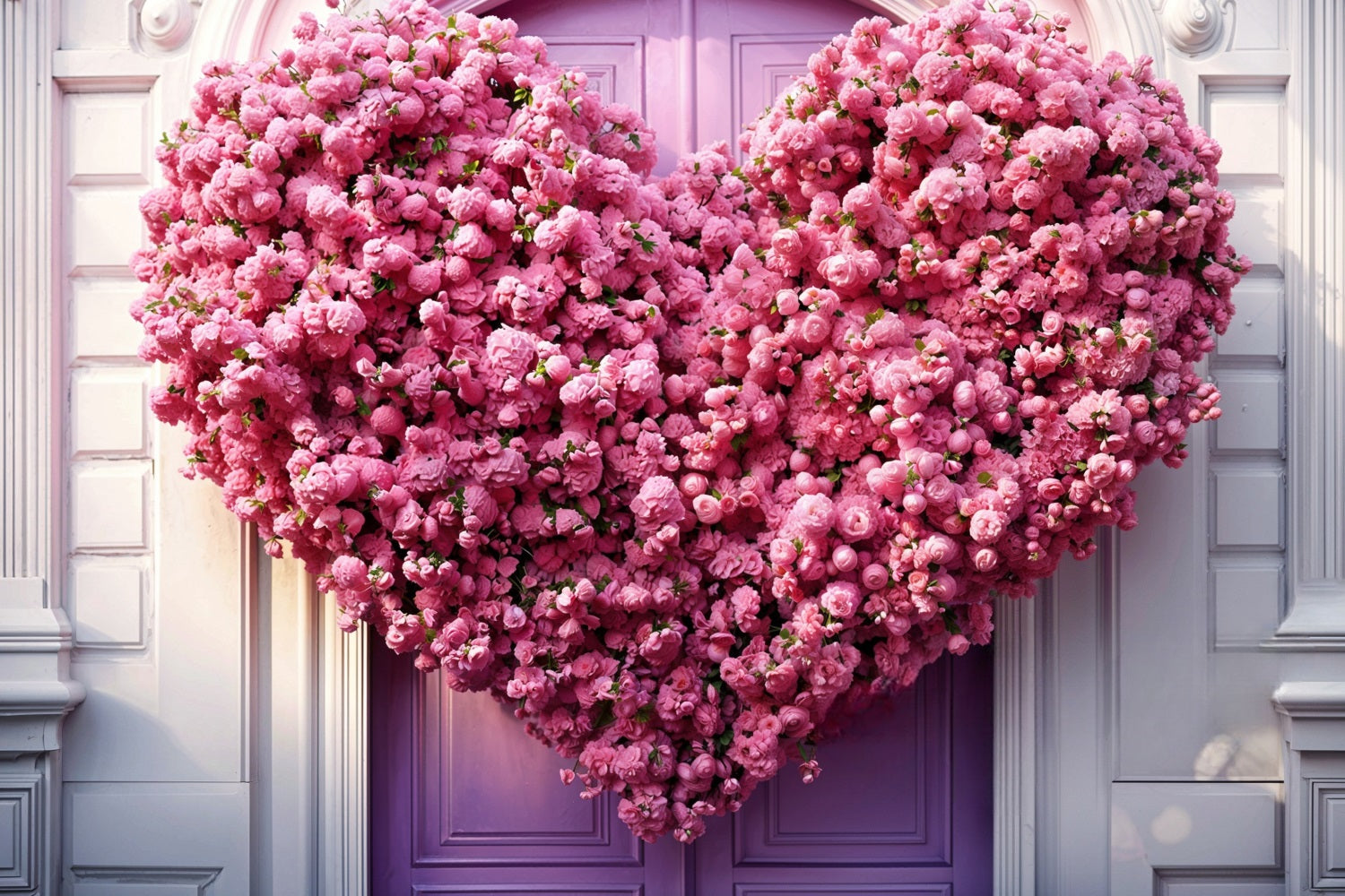 Backdrops For Valentine's Day Giant Heart Floral Backdrop BRP11-439