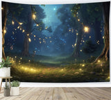 Spring Photography Backdrops Forest Fairy Lights Backdrop BRP11-506