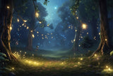 Spring Photography Backdrops Forest Fairy Lights Backdrop BRP11-506