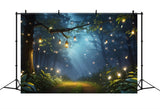 Spring Backdrops Lantern Glow Starry Forest Backdrop BRP11-507