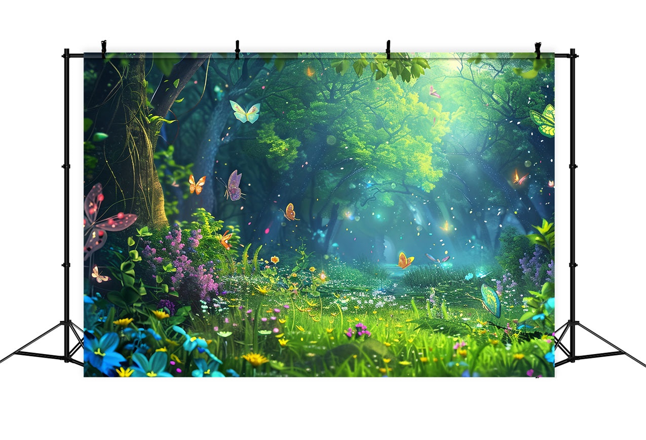 Spring Backdrop Ideas Butterfly Meadow Forest Backdrop BRP11-512