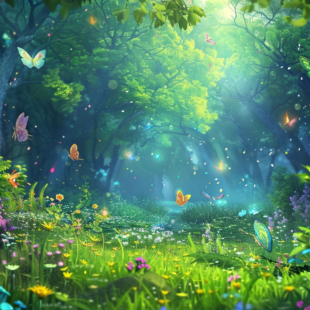 Spring Backdrop Ideas Butterfly Meadow Forest Backdrop BRP11-512