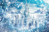 Winter Wonderland Backdrop Frosty Castle Nestled Backdrop BRP11-51