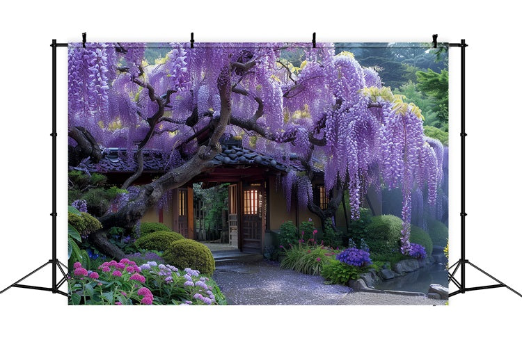 Spring Backdrop Wisteria Bloom Around Door Backdrop BRP11-520