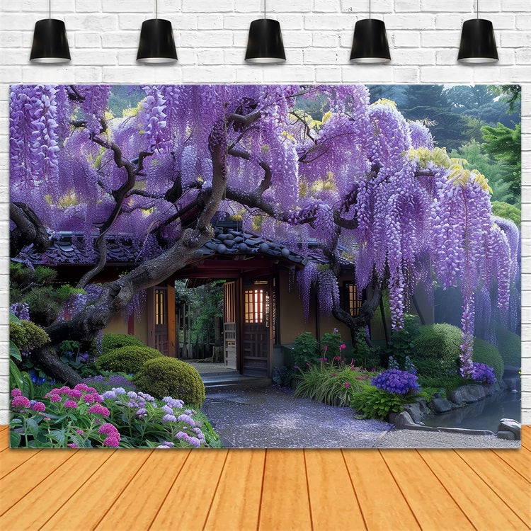 Spring Backdrop Wisteria Bloom Around Door Backdrop BRP11-520