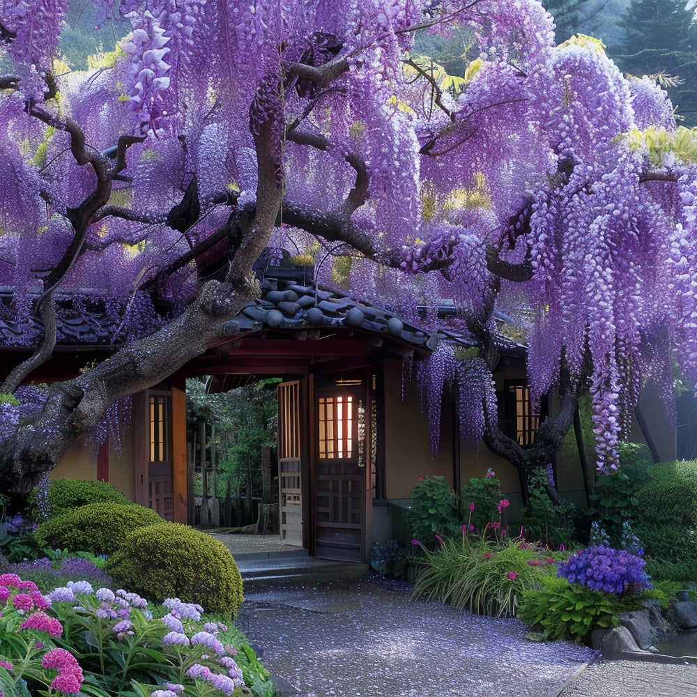 Spring Backdrop Wisteria Bloom Around Door Backdrop BRP11-520