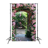 Spring Flower Backdrop Romantic Pink Archway Backdrop BRP11-530