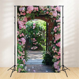 Spring Flower Backdrop Romantic Pink Archway Backdrop BRP11-530