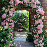 Spring Flower Backdrop Romantic Pink Archway Backdrop BRP11-530