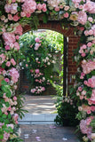 Spring Flower Backdrop Romantic Pink Archway Backdrop BRP11-530