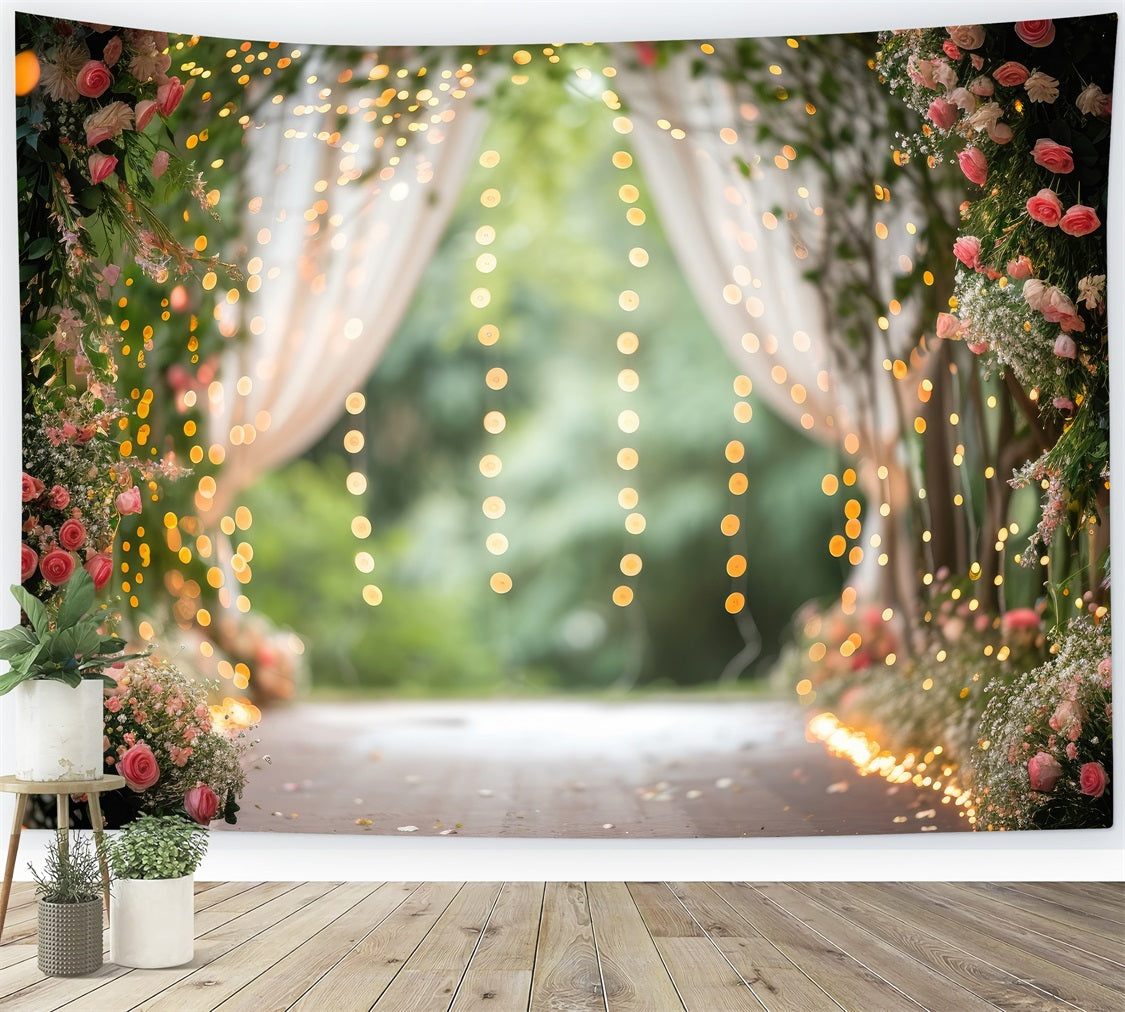 Backdrops For Spring Floral Archway Wedding Backdrop BRP11-545