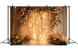 Spring Floral Backdrop Fairy Light Wedding Flower Backdrop BRP11-549