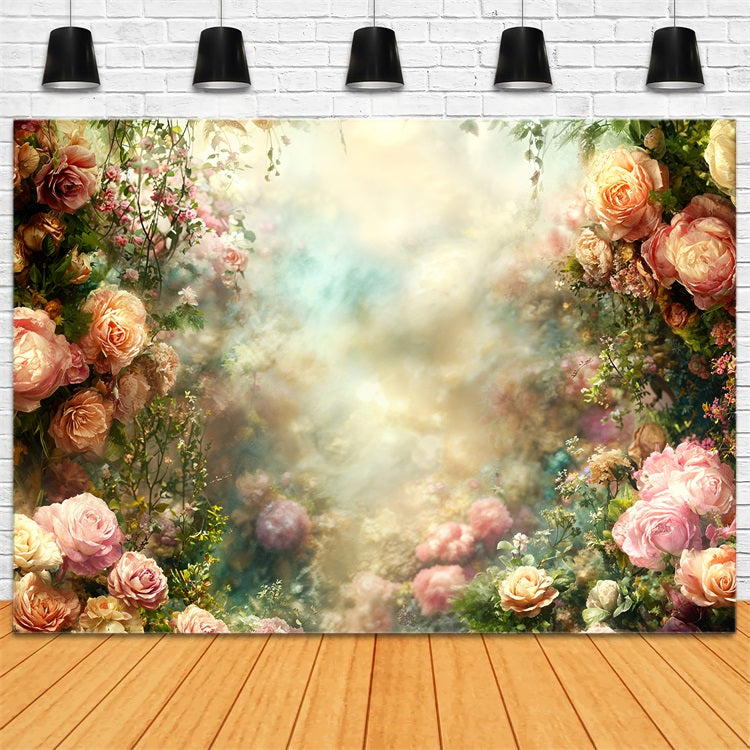 Vintage Backdrop Photography Floral Design Elegance Backdrop BRP11-552