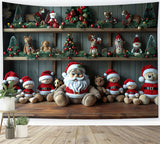 Professional Christmas Backdrops Santa's Workshop Companion Backdrop BRP11-76