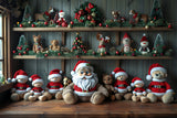 Professional Christmas Backdrops Santa's Workshop Companion Backdrop BRP11-76