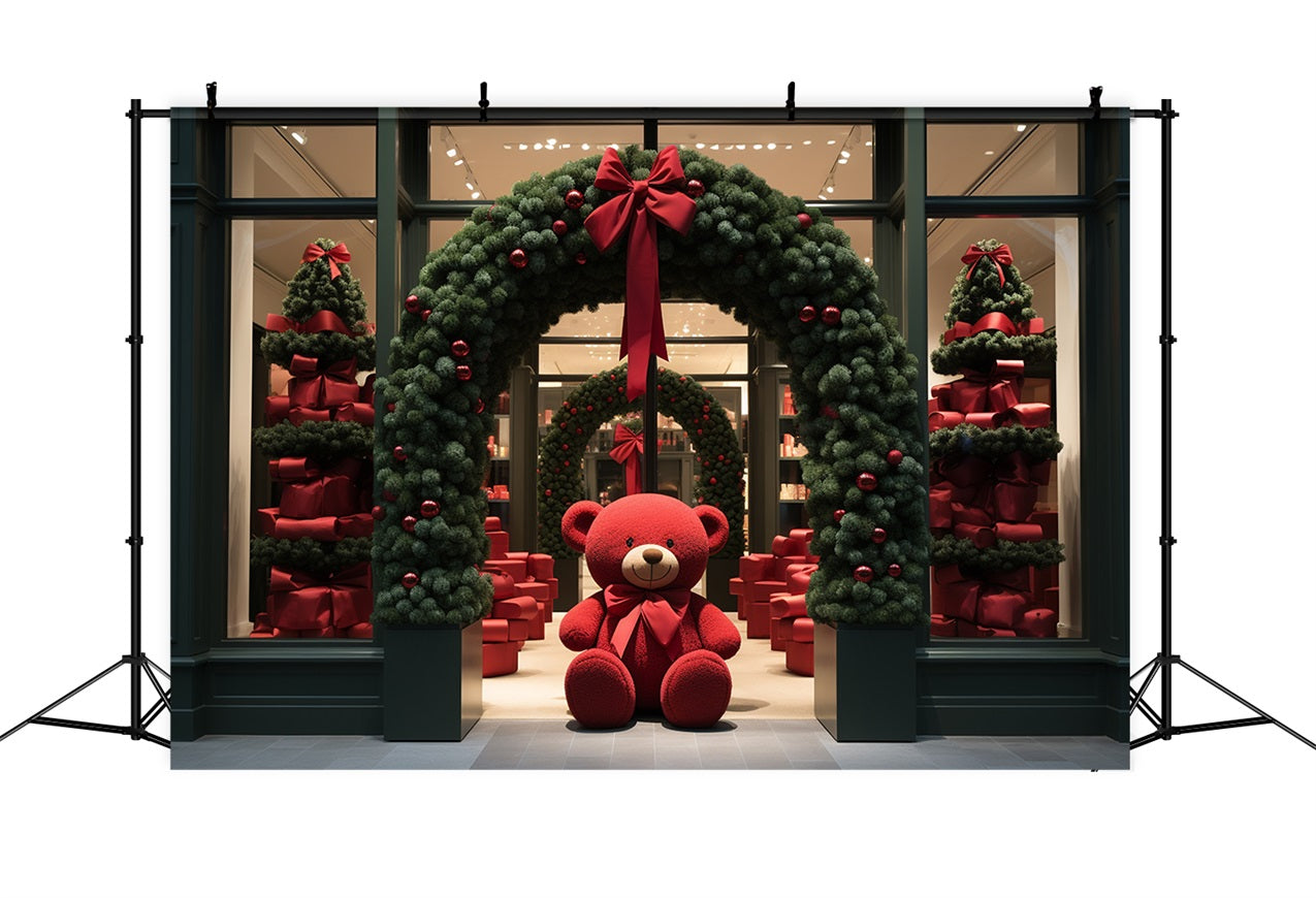 Christmas Backdrop Santa's Workshop Festive Entrance Backdrop BRP11-81