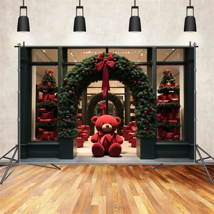 Christmas Backdrop Santa's Workshop Festive Entrance Backdrop BRP11-81