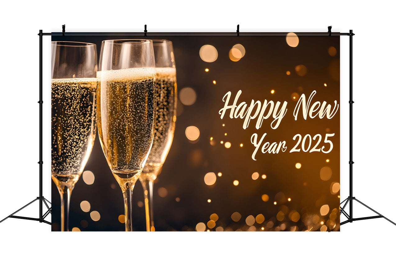 Backdrops For New Years 2025 Champagne Toast Backdrop BRP12-103