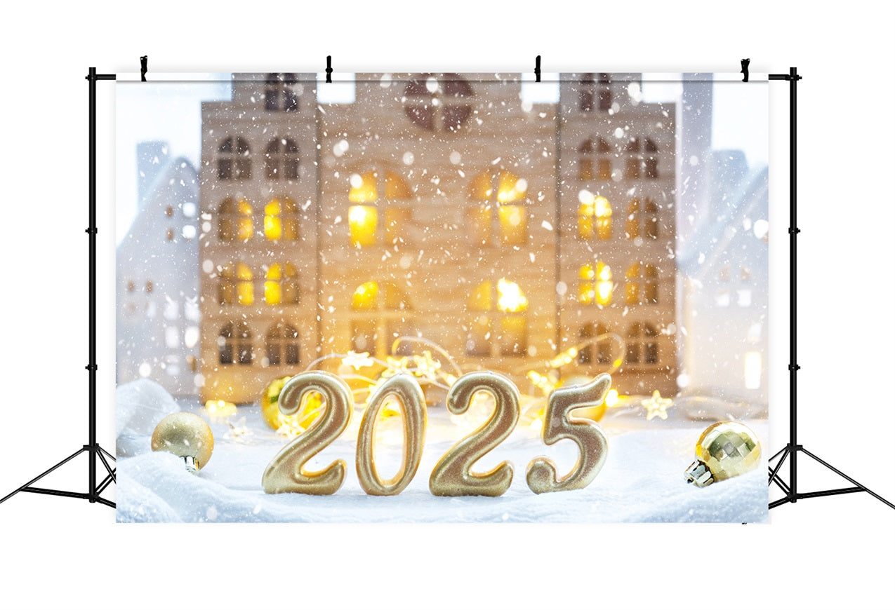 Happy New Year 2025 Backdrop Winter Wonderland Backdrop BRP12-105