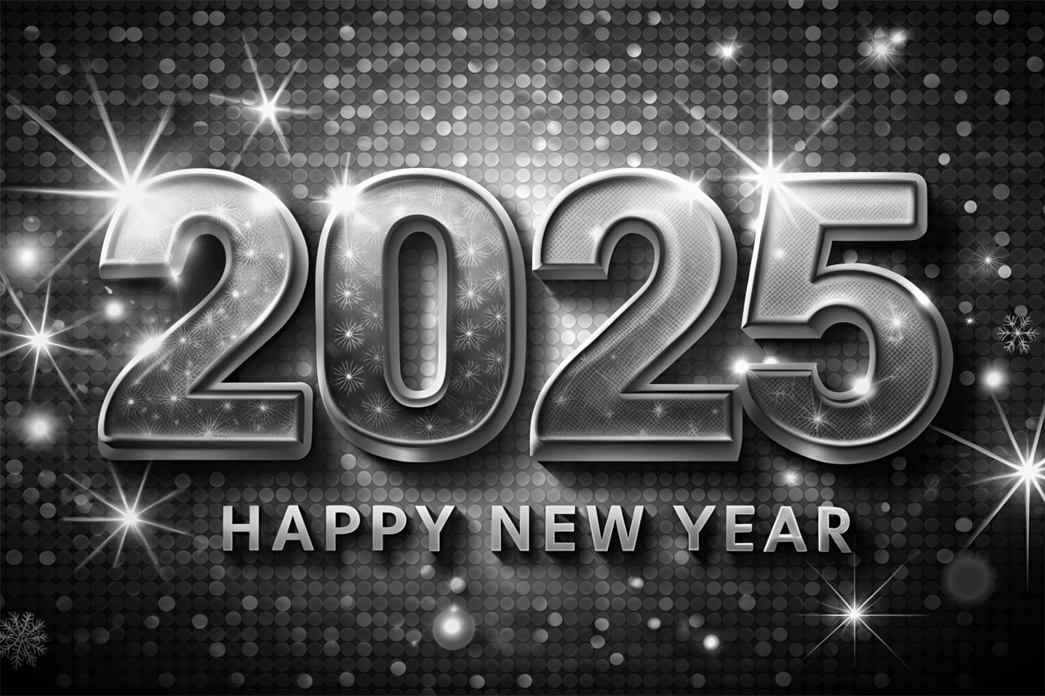 New Year Backdrops 2025 Glittery Celebration Backdrop BRP12-106