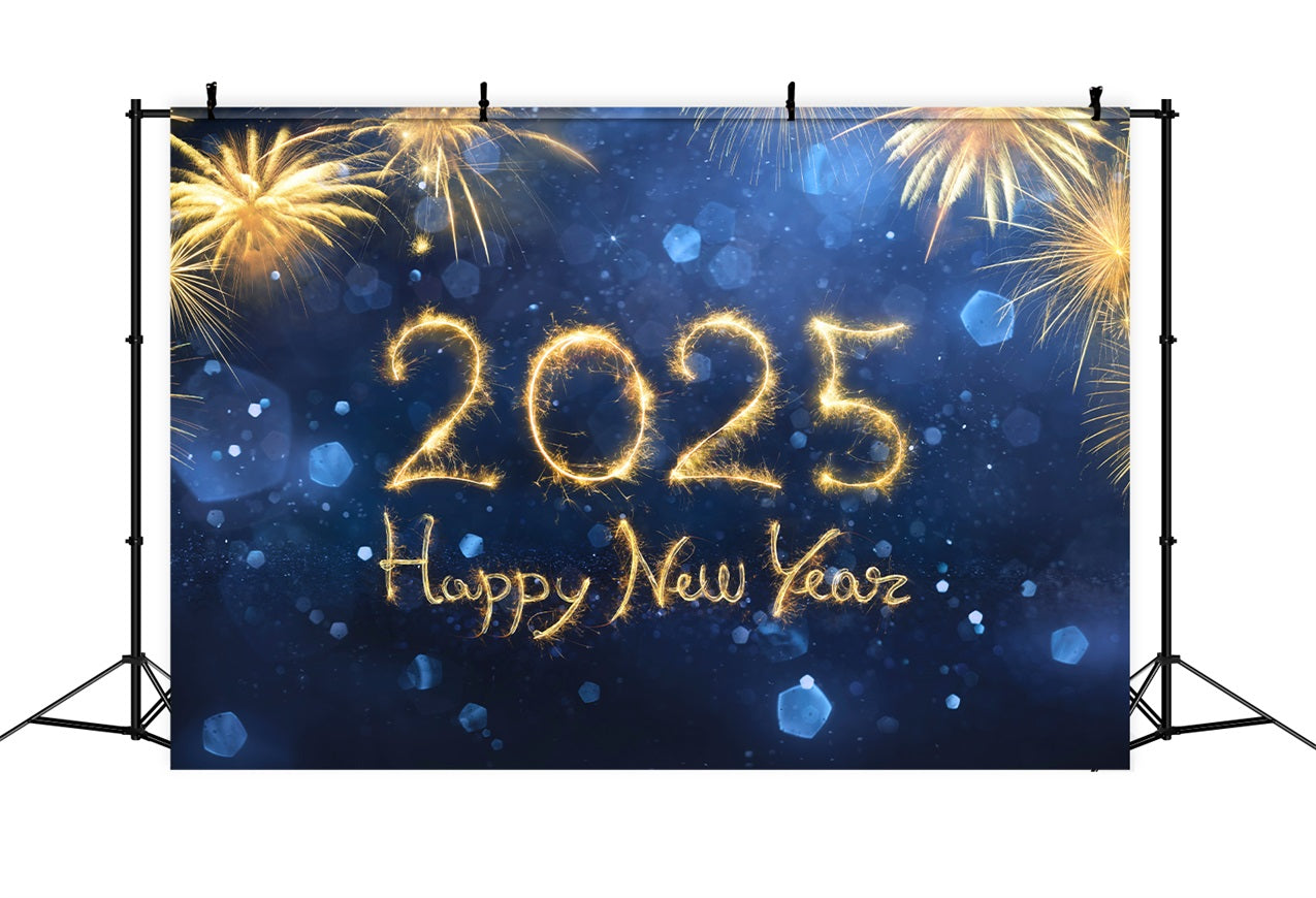 New Year 2025 Backdrop Firework Celebration Backdrop BRP12-108