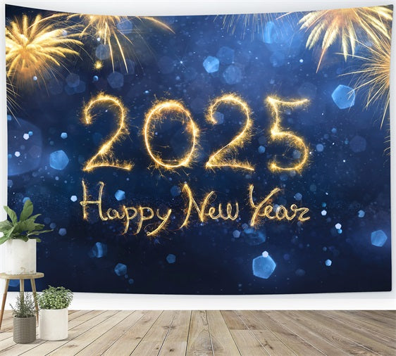 New Year 2025 Backdrop Firework Celebration Backdrop BRP12-108