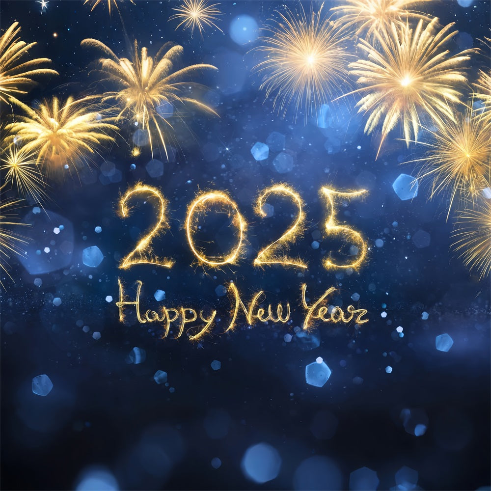 New Year 2025 Backdrop Firework Celebration Backdrop BRP12-108